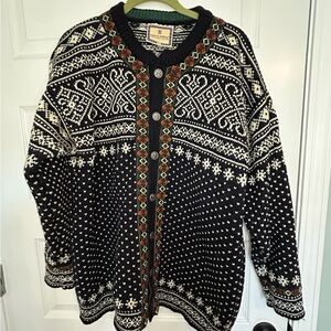 Dale of Norway Black and White Sweater